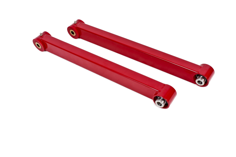 Ford Mustang Control Arms - BMR Suspension - Non-Adjustable Polyurethane Spherical Bearing Combo - Red - `05-`14 Ford Mustang Control Arms - BMR Suspension - Non-Adjustable Polyurethane Spherical Bearing Combo - Red - `05-`14